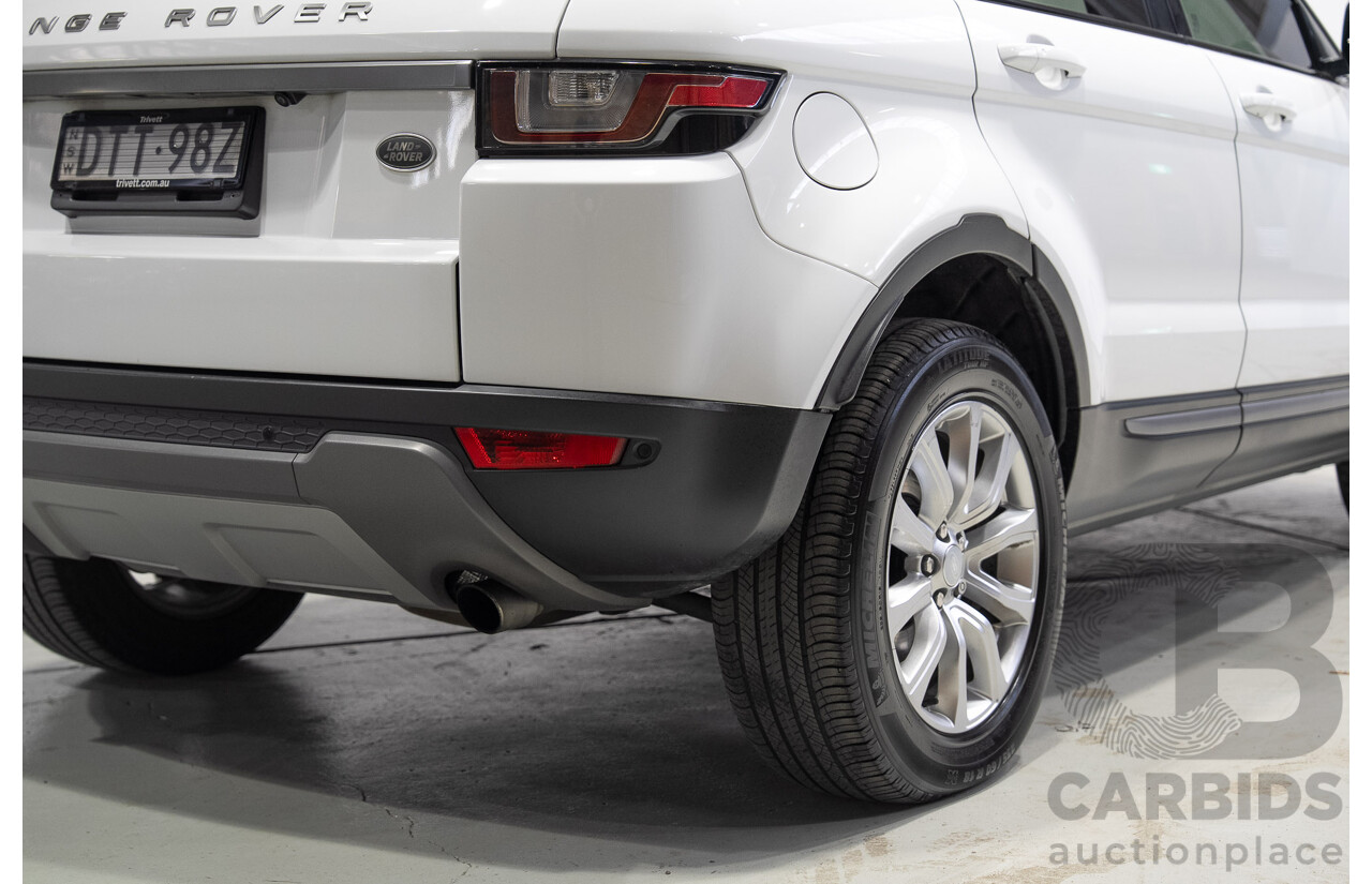 01/2018 Range Rover Evoque TD4 110kW SE (AWD) LV MY18 5d Wagon White Turbo Diesel 2.0L