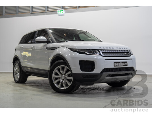 01/2018 Range Rover Evoque TD4 110kW SE (AWD) LV MY18 5d Wagon White Turbo Diesel 2.0L