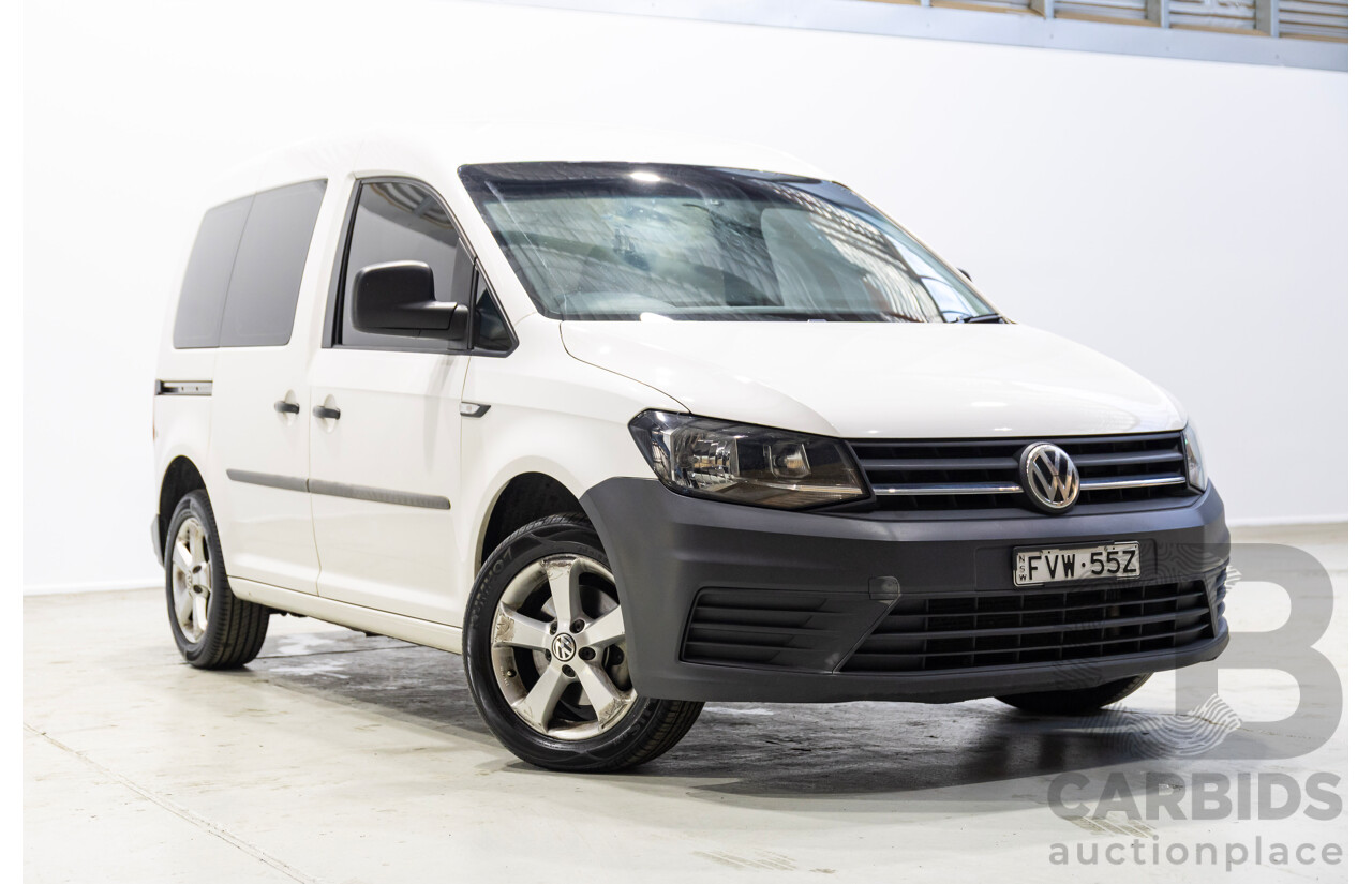 05/2018 Volkswagen Caddy SWB TDI250 2K MY18 3D Van White Turbo Diesel 2.0L