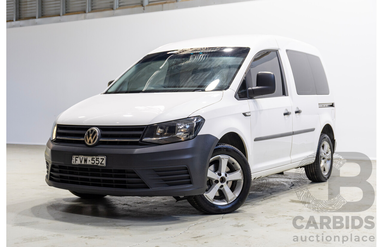 05/2018 Volkswagen Caddy SWB TDI250 2K MY18 3D Van White Turbo Diesel 2.0L