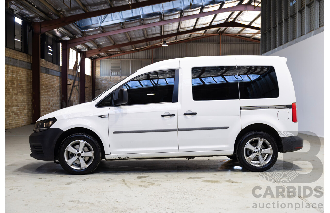 05/2018 Volkswagen Caddy SWB TDI250 2K MY18 3D Van White Turbo Diesel 2.0L