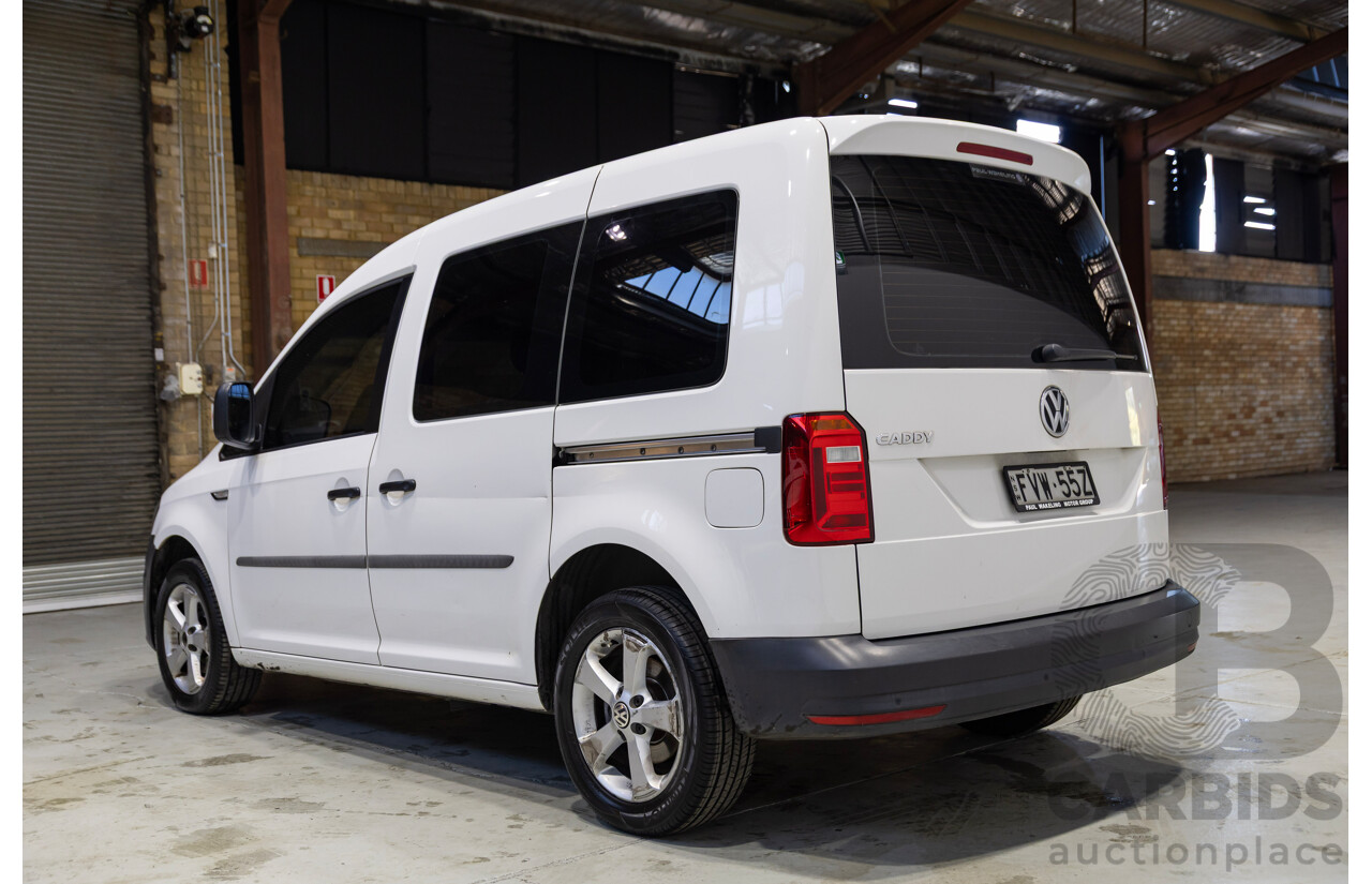 05/2018 Volkswagen Caddy SWB TDI250 2K MY18 3D Van White Turbo Diesel 2.0L