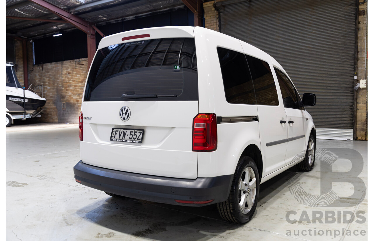 05/2018 Volkswagen Caddy SWB TDI250 2K MY18 3D Van White Turbo Diesel 2.0L