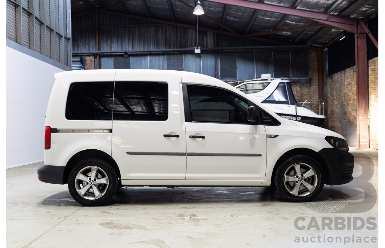 05/2018 Volkswagen Caddy SWB TDI250 2K MY18 3D Van White Turbo Diesel 2.0L