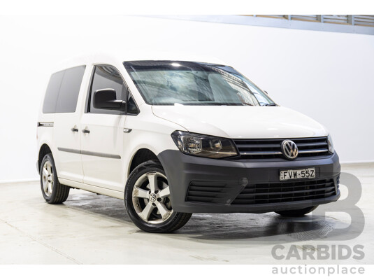 05/2018 Volkswagen Caddy SWB TDI250 2K MY18 3D Van White Turbo Diesel 2.0L