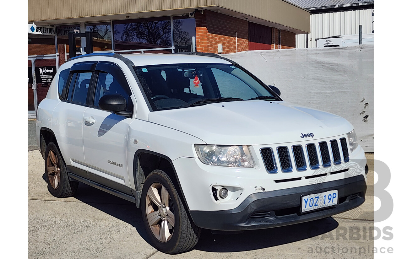 09/2012 Jeep Compass Sport (4x2) MK MY12 4d Wagon White 2.0L