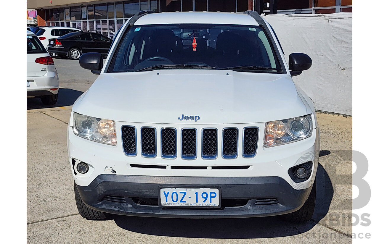 09/2012 Jeep Compass Sport (4x2) MK MY12 4d Wagon White 2.0L