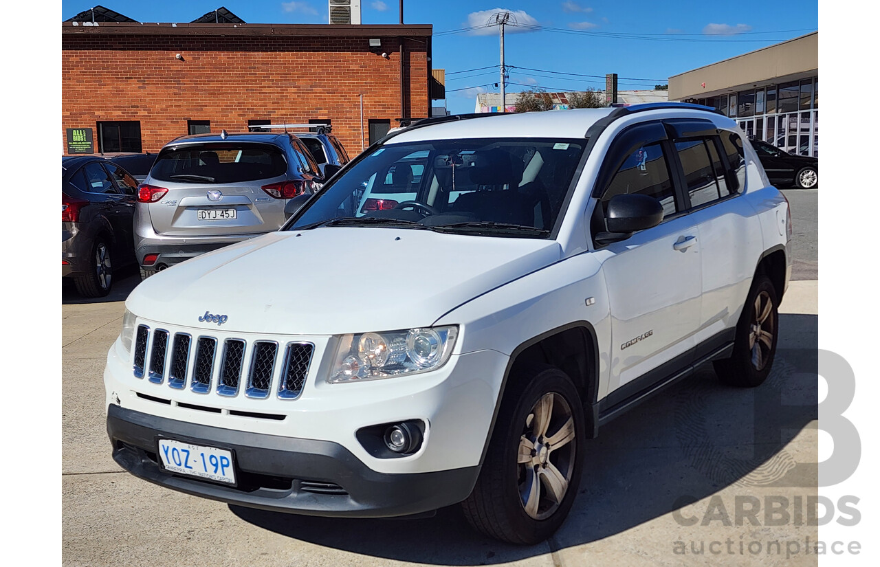 09/2012 Jeep Compass Sport (4x2) MK MY12 4d Wagon White 2.0L
