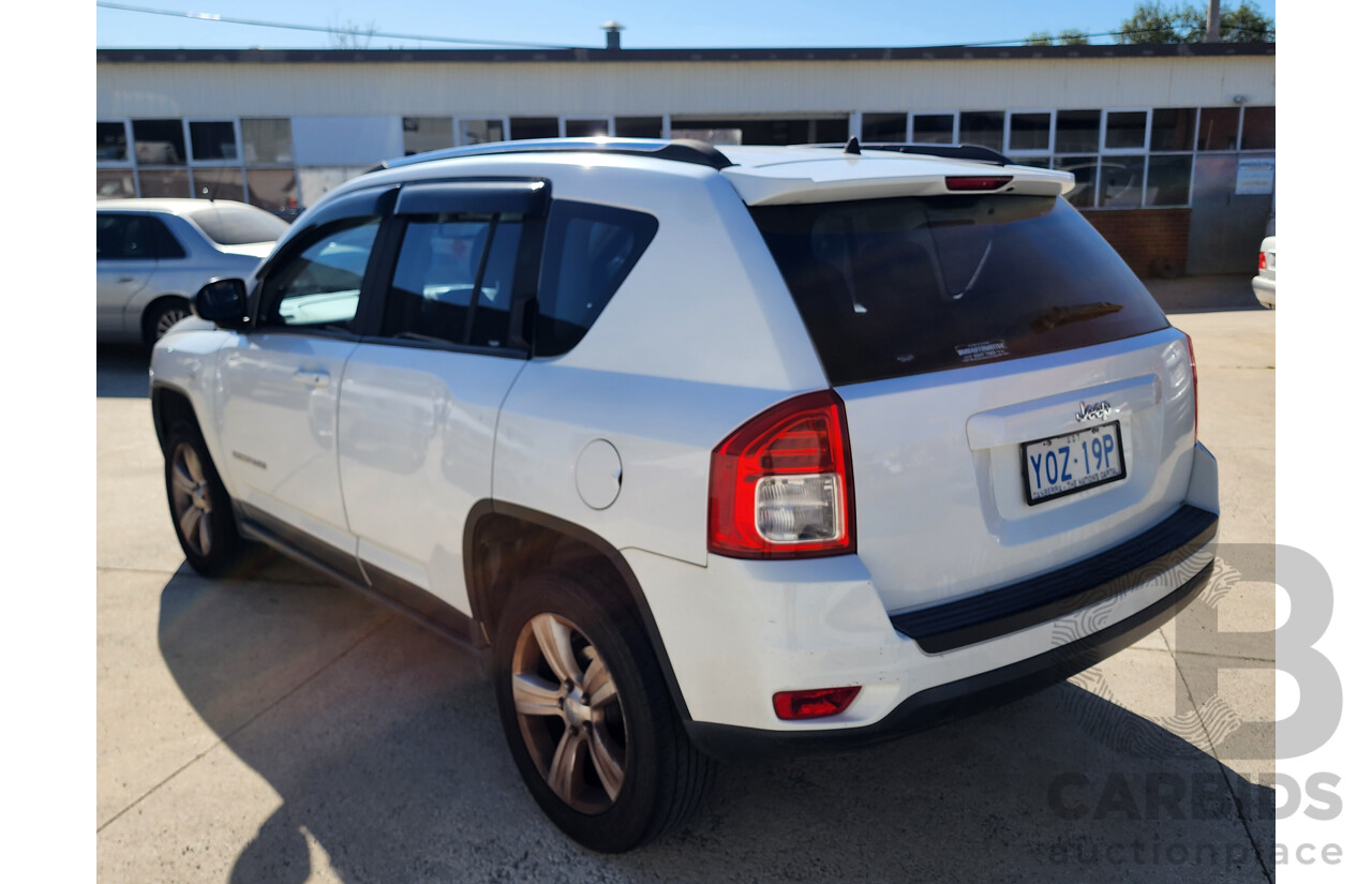 09/2012 Jeep Compass Sport (4x2) MK MY12 4d Wagon White 2.0L