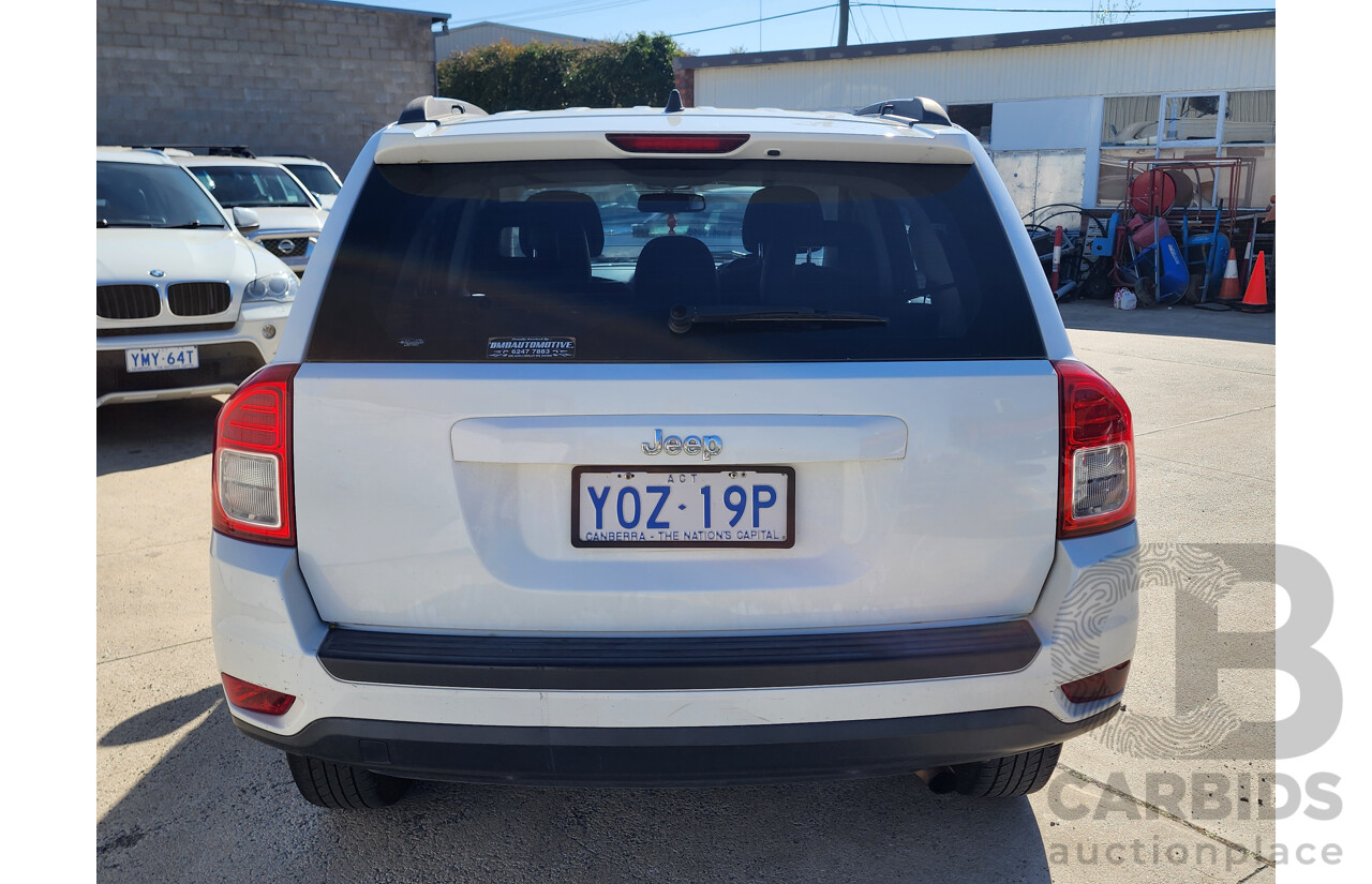 09/2012 Jeep Compass Sport (4x2) MK MY12 4d Wagon White 2.0L