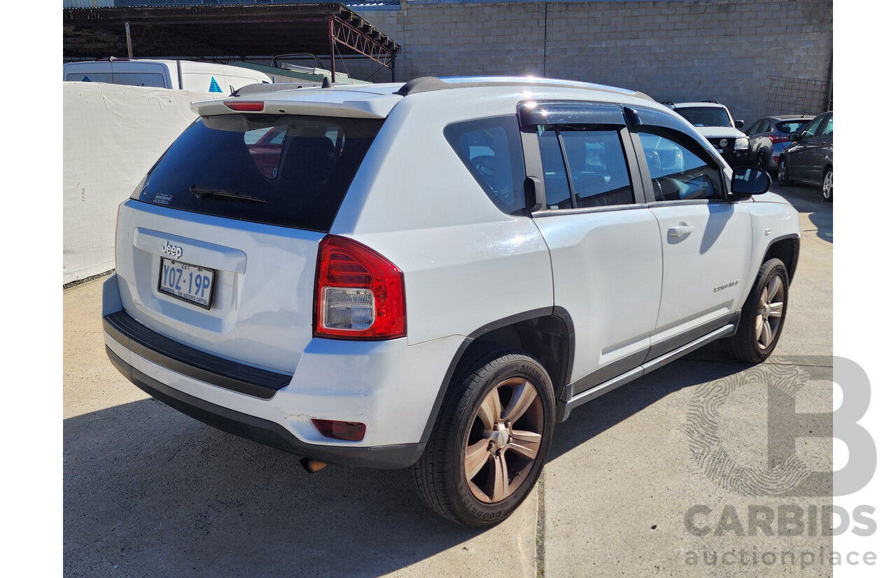 09/2012 Jeep Compass Sport (4x2) MK MY12 4d Wagon White 2.0L