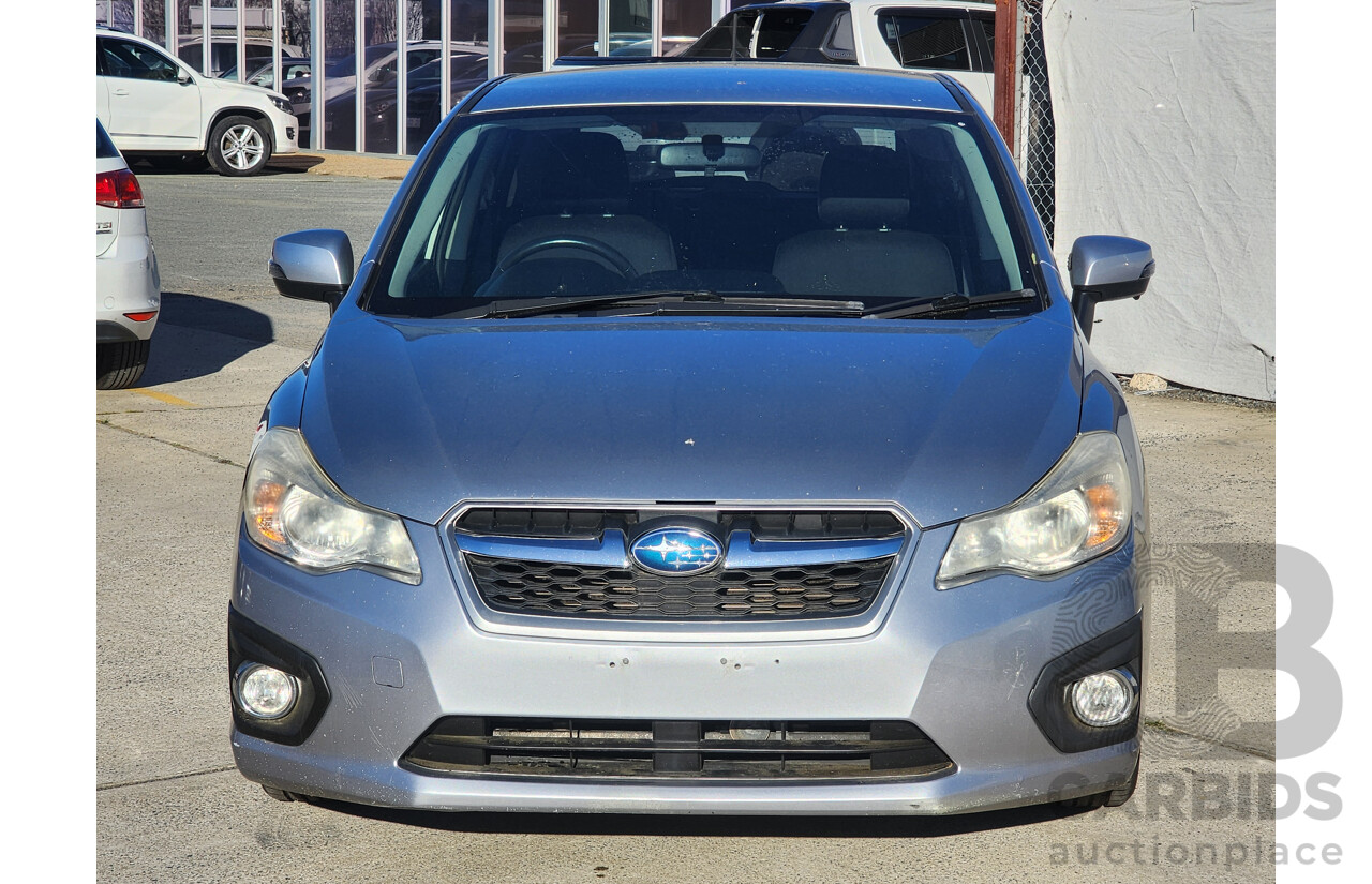 08/2012 Subaru Impreza 2.0i-S (awd) MY12 5d Hatchback Silver 2.0L