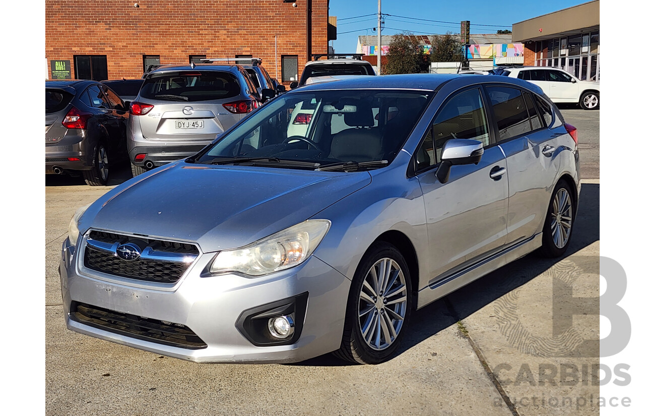 08/2012 Subaru Impreza 2.0i-S (awd) MY12 5d Hatchback Silver 2.0L