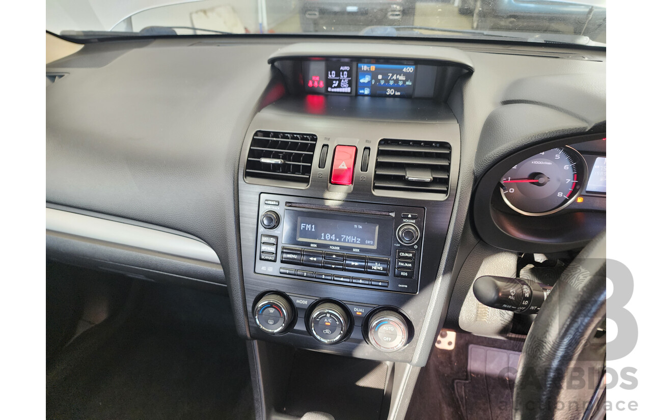 08/2012 Subaru Impreza 2.0i-S (awd) MY12 5d Hatchback Silver 2.0L