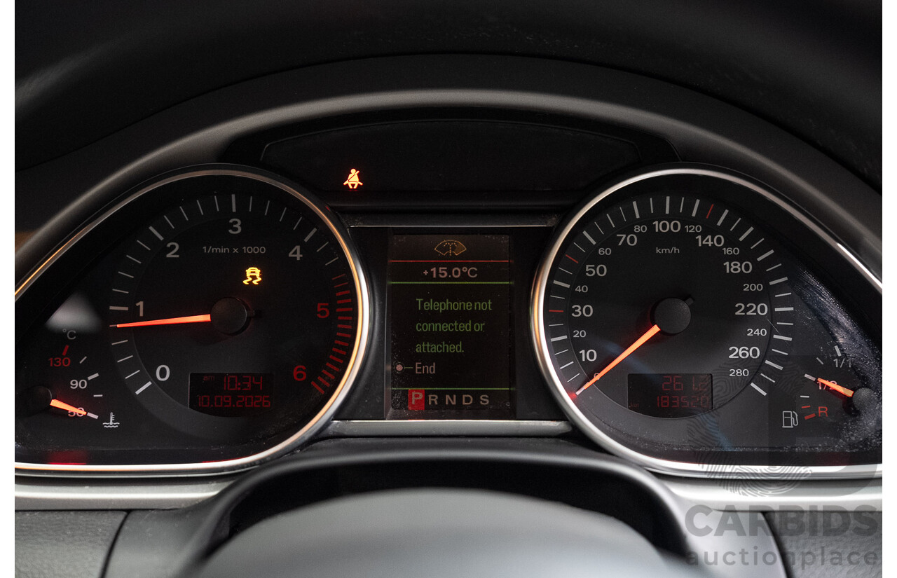 06/2008 Audi Q7 3.0 TDI QUATTRO (AWD) MY08 Upgrade 4d Wagon Condor Grey 3.0L 7 Seats