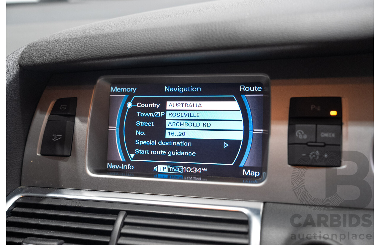 06/2008 Audi Q7 3.0 TDI QUATTRO (AWD) MY08 Upgrade 4d Wagon Condor Grey 3.0L 7 Seats