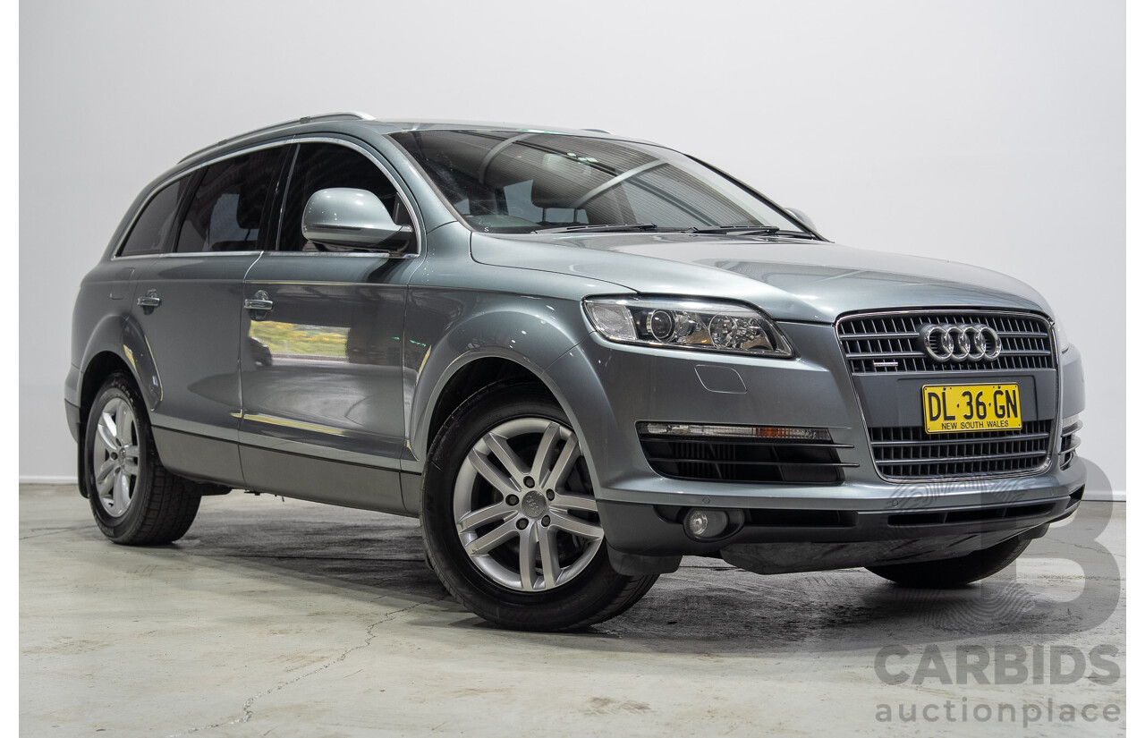06/2008 Audi Q7 3.0 TDI QUATTRO (AWD) MY08 Upgrade 4d Wagon Condor Grey 3.0L 7 Seats