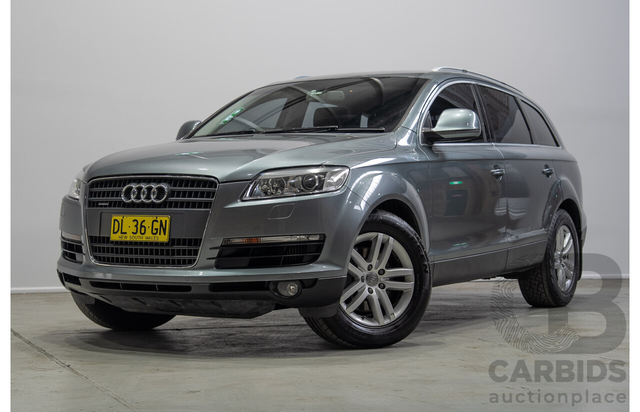 06/2008 Audi Q7 3.0 TDI QUATTRO (AWD) MY08 Upgrade 4d Wagon Condor Grey 3.0L 7 Seats