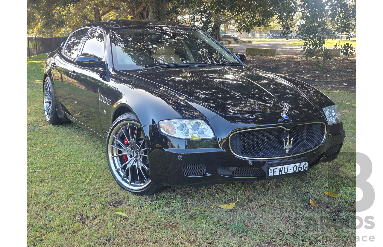 04/2008 Maserati Quattroporte Sport GT-S (RWD) 4d Sedan Black 4.2L