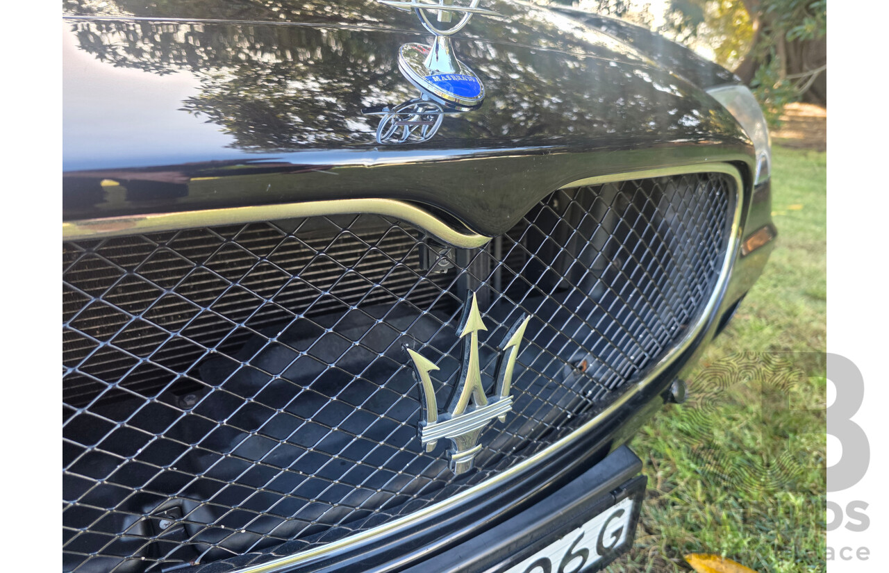 04/2008 Maserati Quattroporte Sport GT-S (RWD) 4d Sedan Black 4.2L