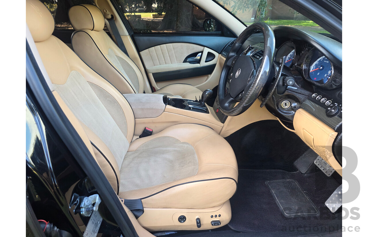 04/2008 Maserati Quattroporte Sport GT-S (RWD) 4d Sedan Black 4.2L