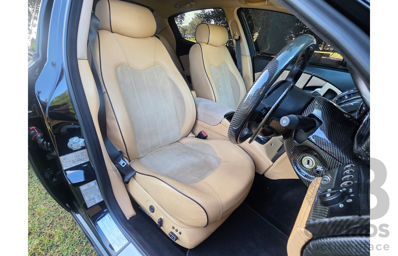 04/2008 Maserati Quattroporte Sport GT-S (RWD) 4d Sedan Black 4.2L