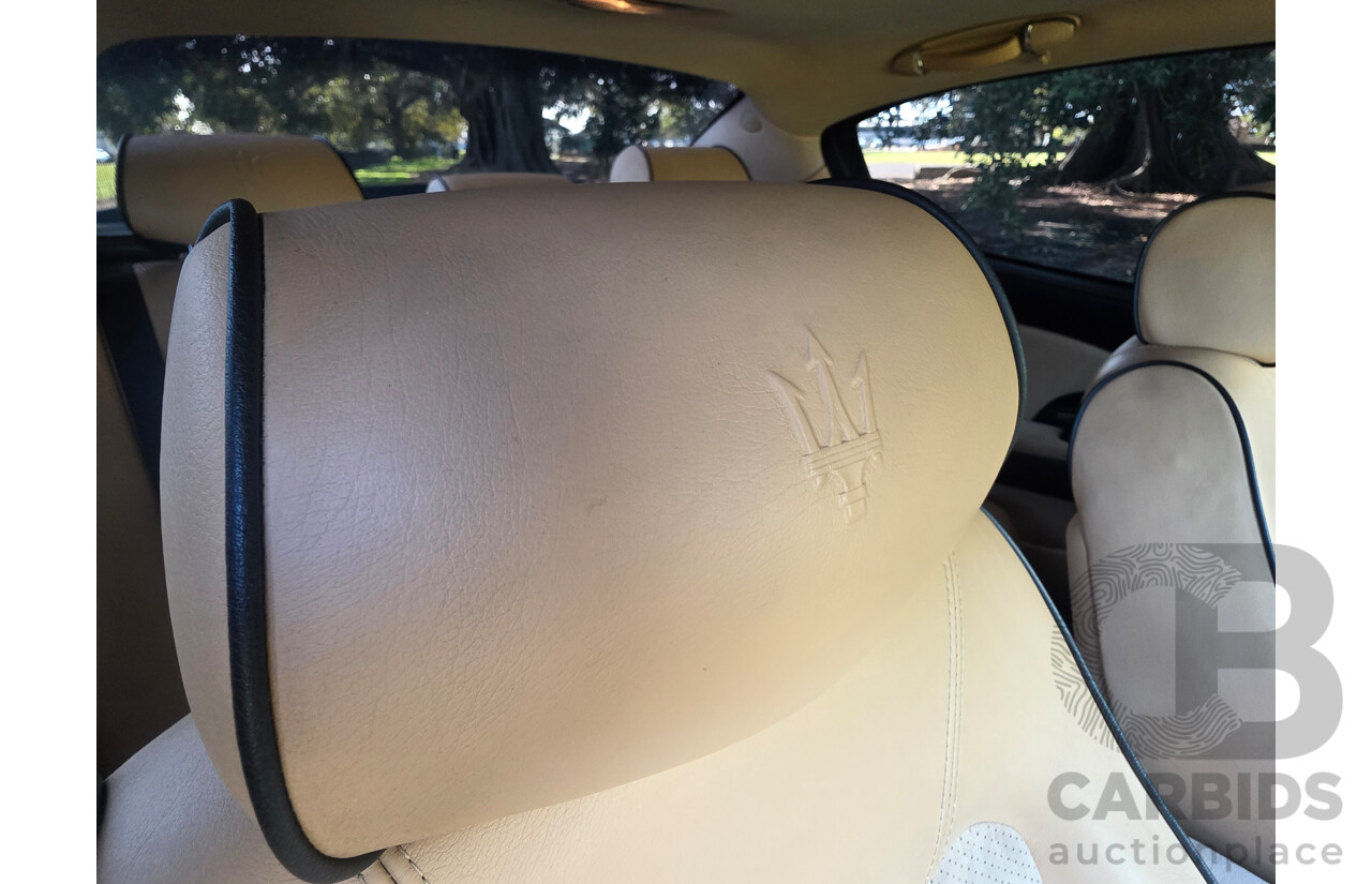 04/2008 Maserati Quattroporte Sport GT-S (RWD) 4d Sedan Black 4.2L