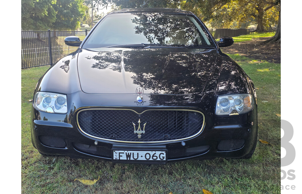 04/2008 Maserati Quattroporte Sport GT-S (RWD) 4d Sedan Black 4.2L
