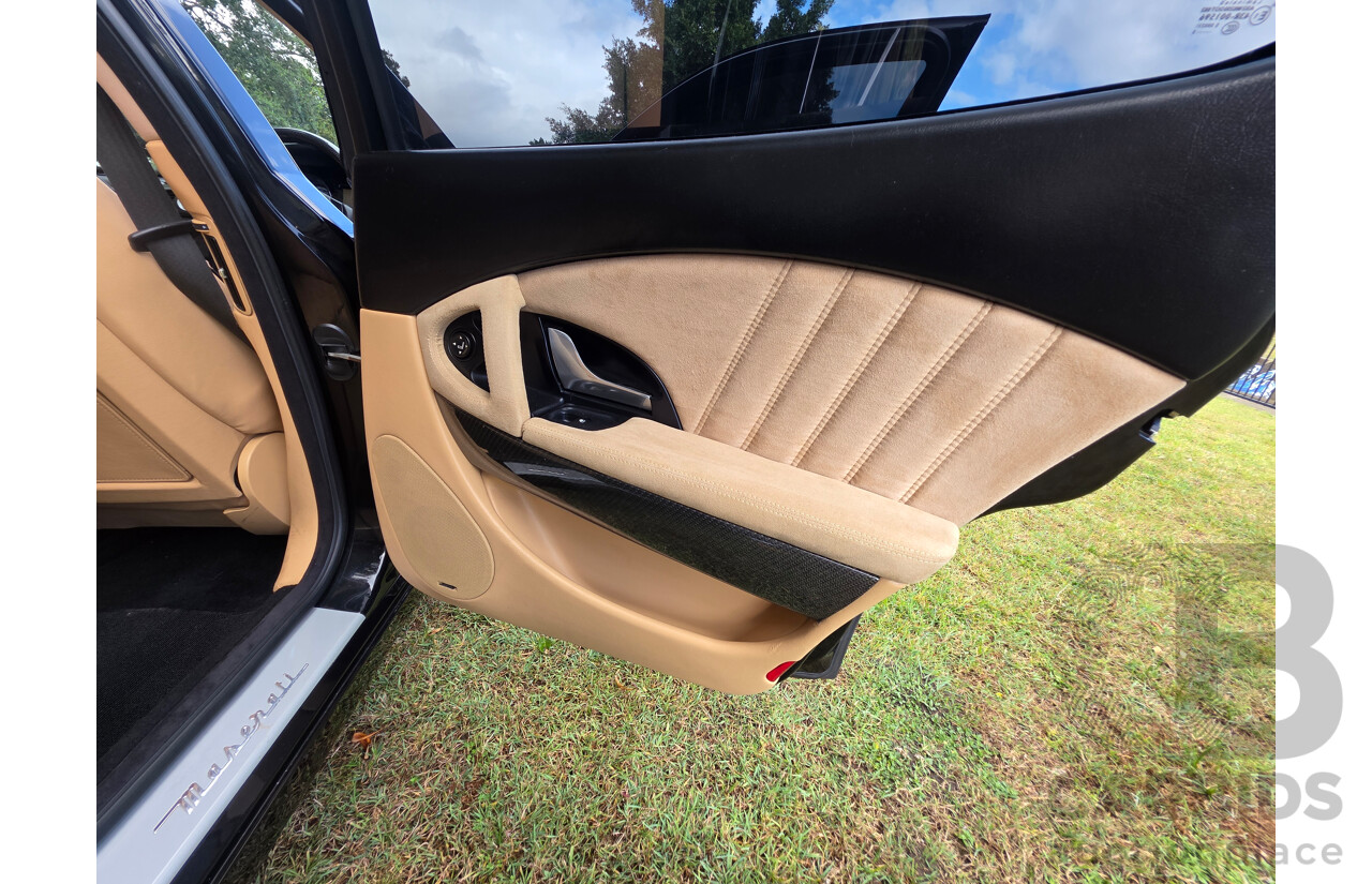 04/2008 Maserati Quattroporte Sport GT-S (RWD) 4d Sedan Black 4.2L