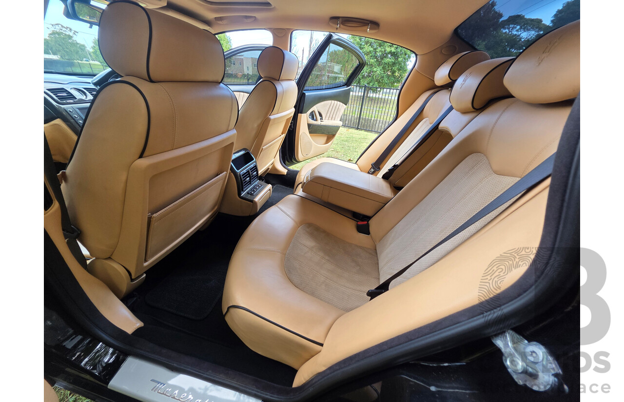 04/2008 Maserati Quattroporte Sport GT-S (RWD) 4d Sedan Black 4.2L