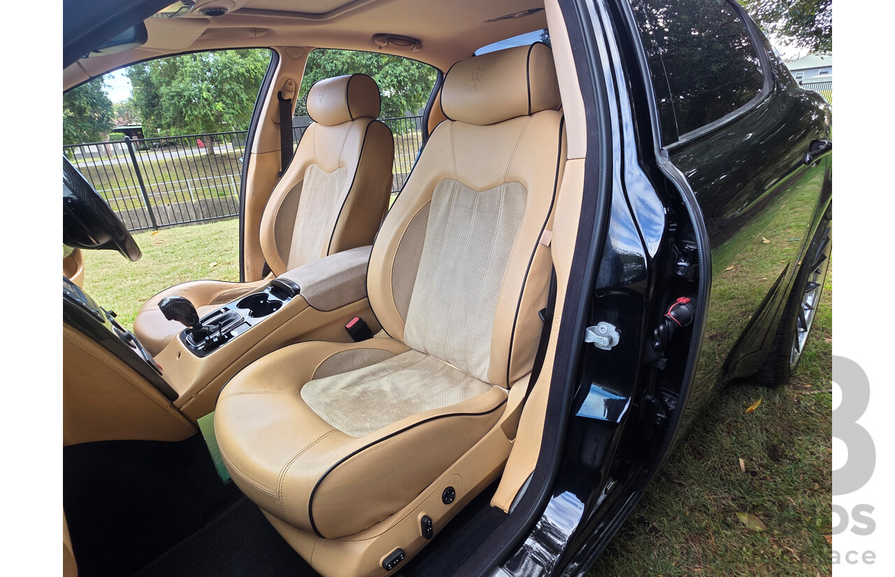 04/2008 Maserati Quattroporte Sport GT-S (RWD) 4d Sedan Black 4.2L