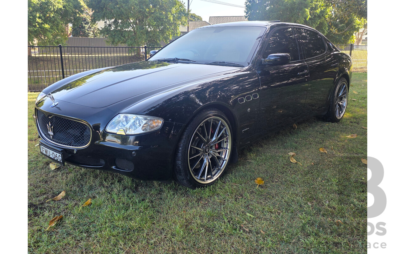 04/2008 Maserati Quattroporte Sport GT-S (RWD) 4d Sedan Black 4.2L