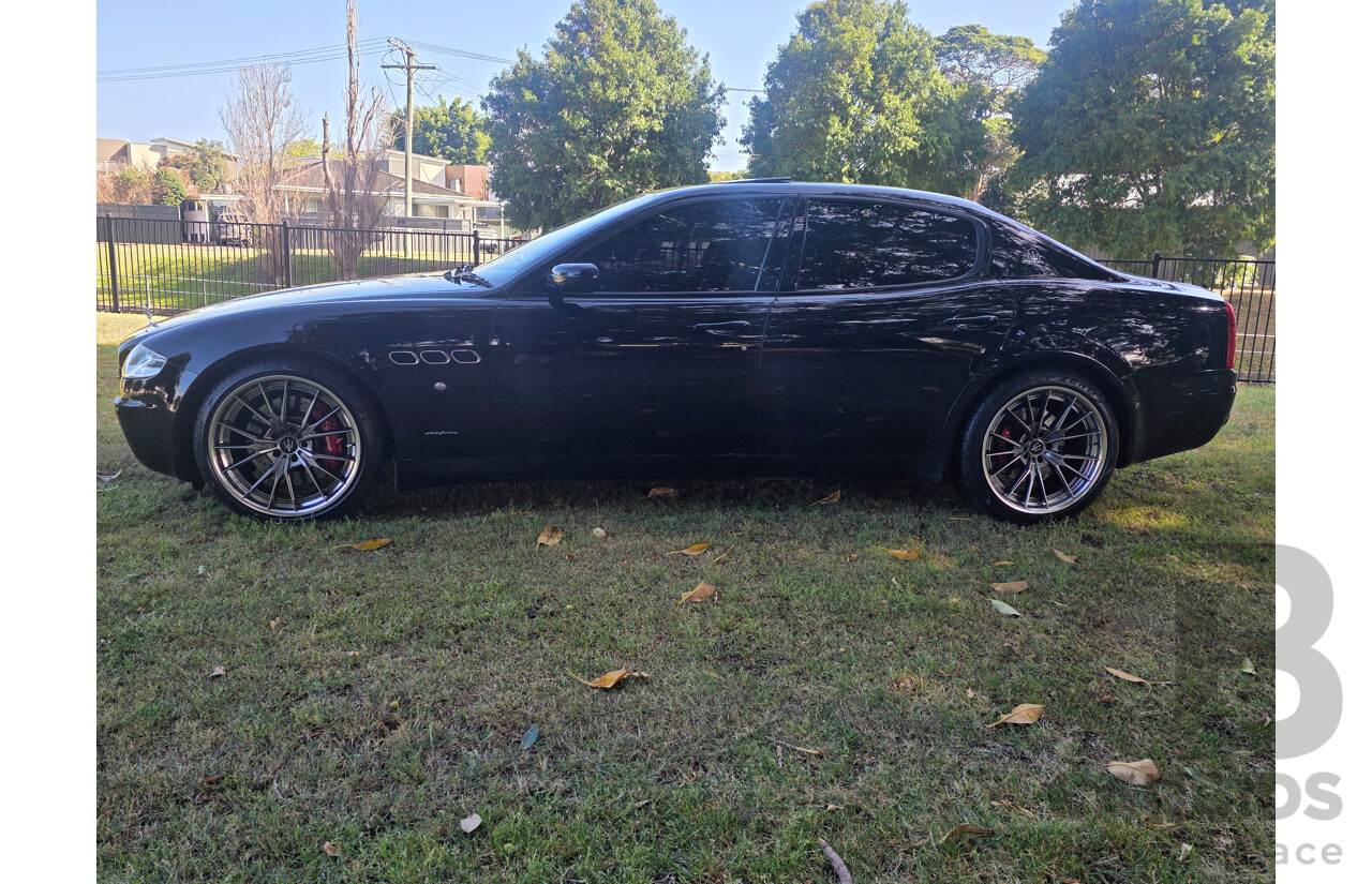 04/2008 Maserati Quattroporte Sport GT-S (RWD) 4d Sedan Black 4.2L