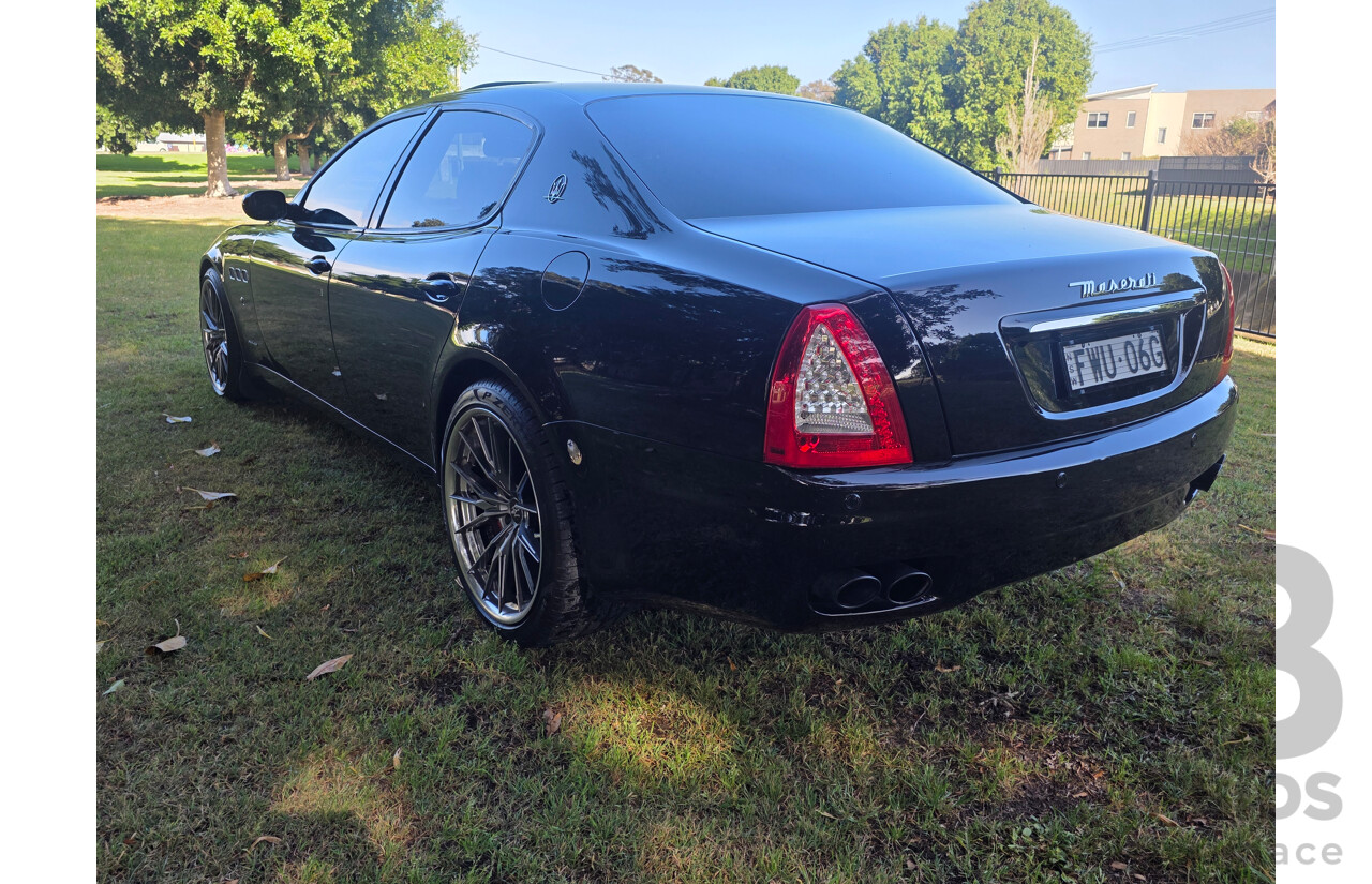 04/2008 Maserati Quattroporte Sport GT-S (RWD) 4d Sedan Black 4.2L