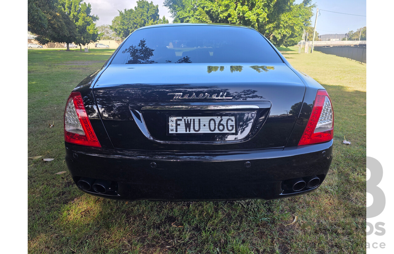 04/2008 Maserati Quattroporte Sport GT-S (RWD) 4d Sedan Black 4.2L
