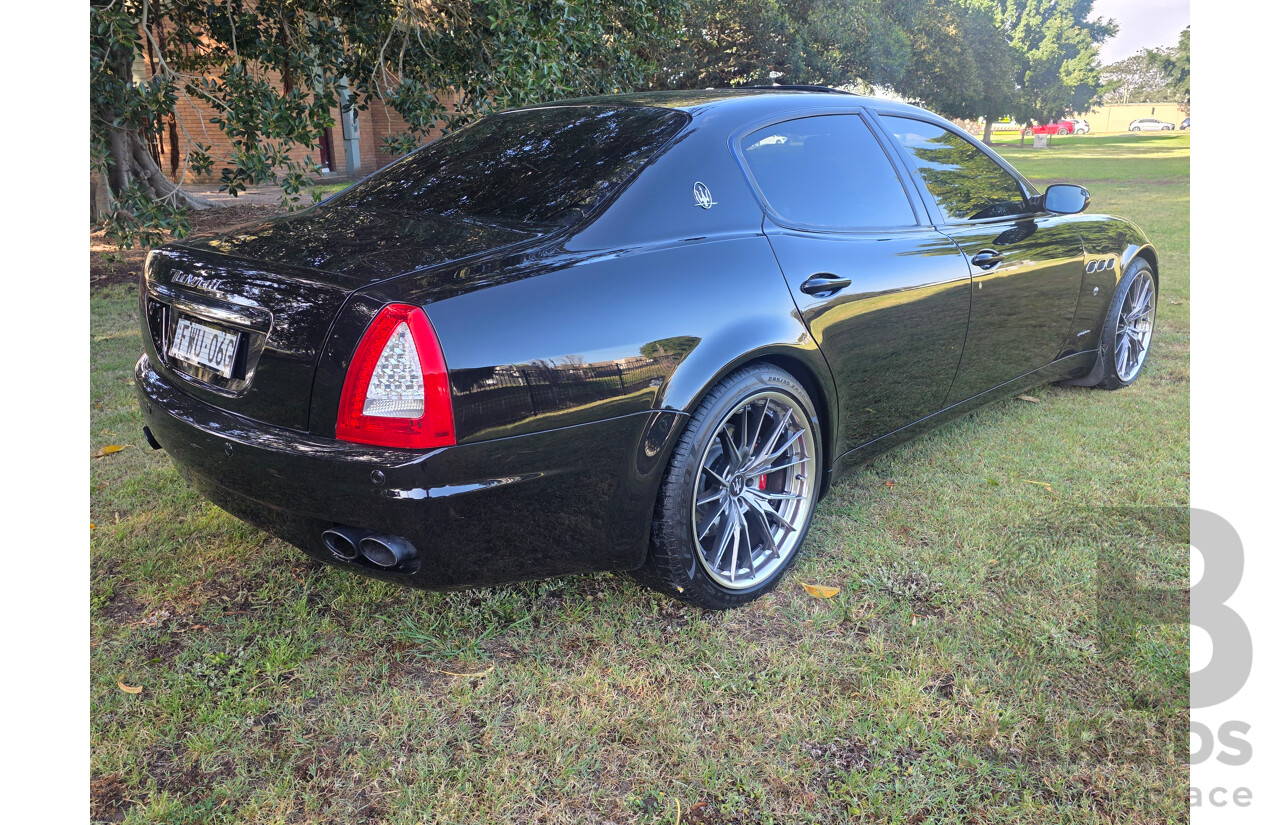 04/2008 Maserati Quattroporte Sport GT-S (RWD) 4d Sedan Black 4.2L
