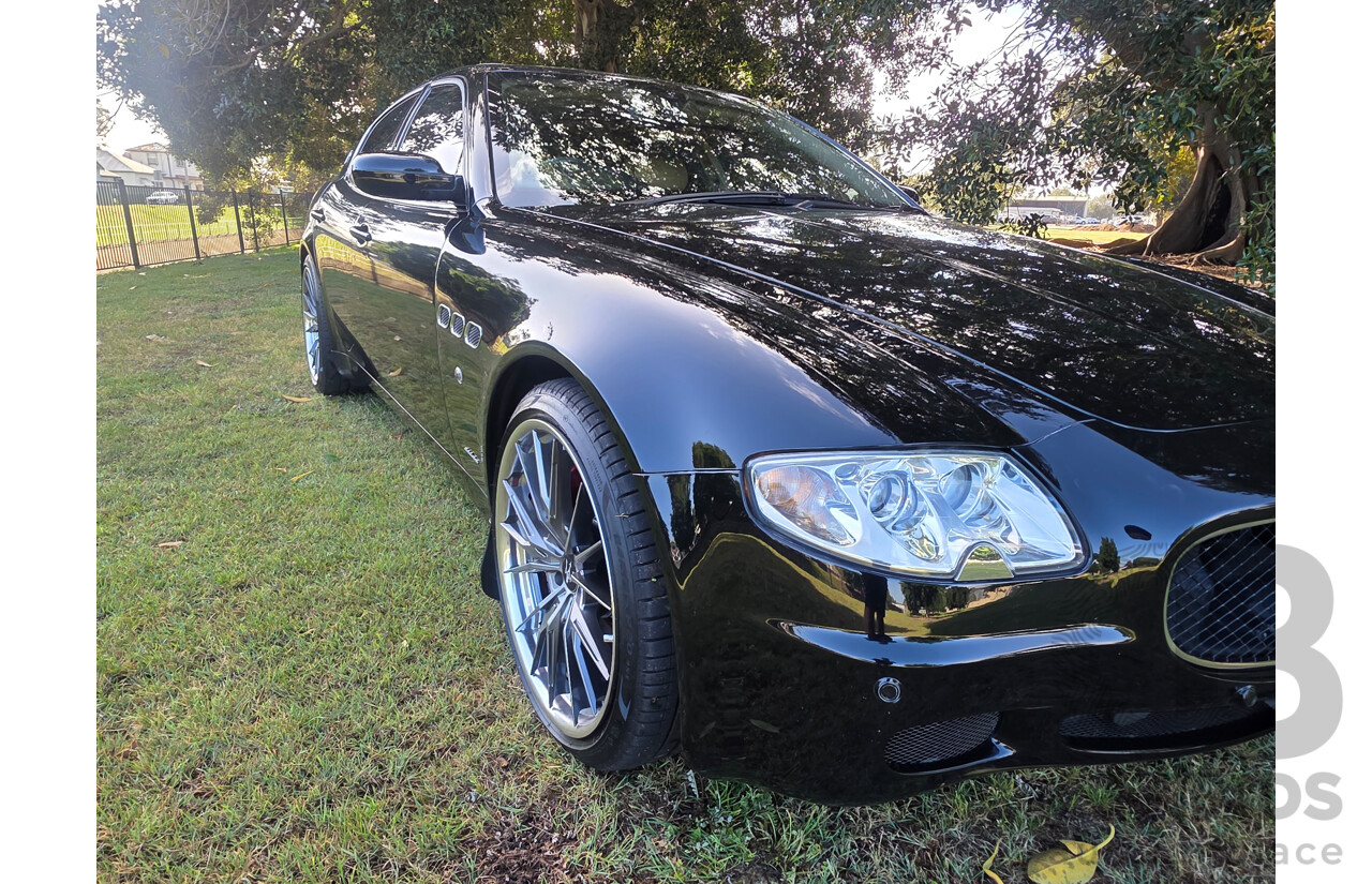 04/2008 Maserati Quattroporte Sport GT-S (RWD) 4d Sedan Black 4.2L