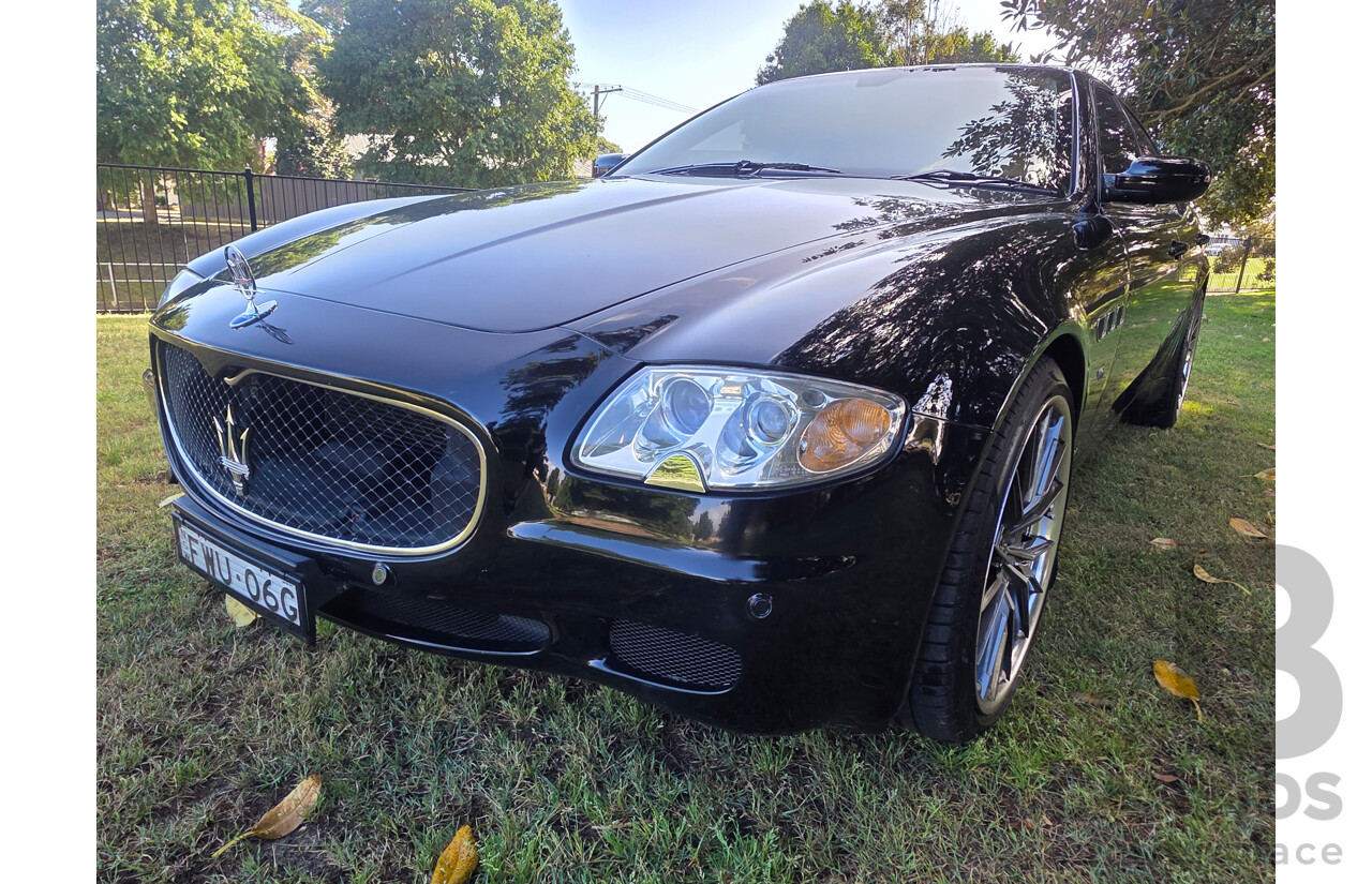 04/2008 Maserati Quattroporte Sport GT-S (RWD) 4d Sedan Black 4.2L