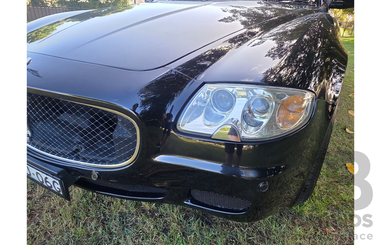 04/2008 Maserati Quattroporte Sport GT-S (RWD) 4d Sedan Black 4.2L