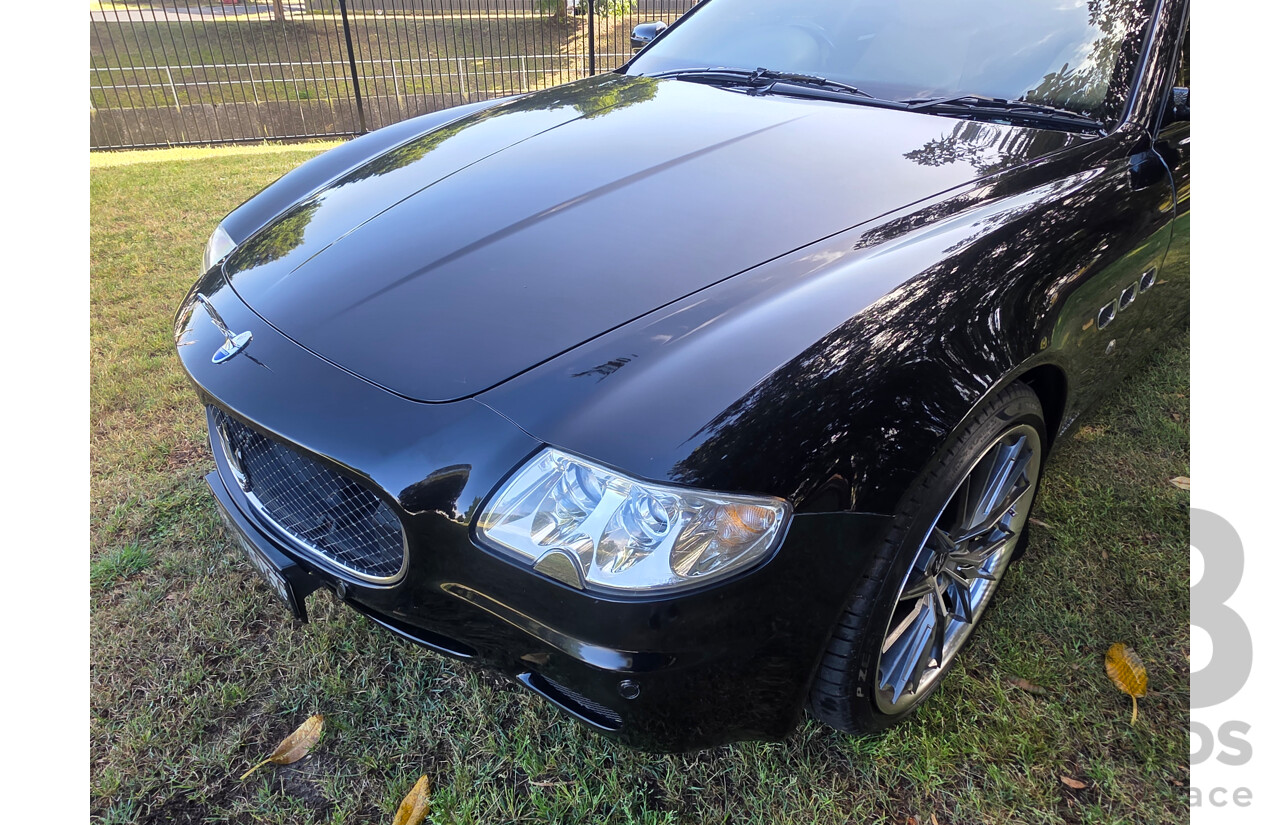 04/2008 Maserati Quattroporte Sport GT-S (RWD) 4d Sedan Black 4.2L