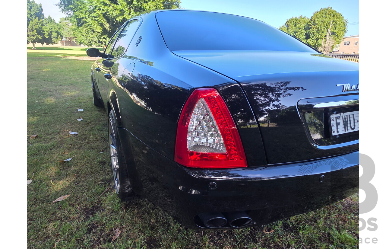 04/2008 Maserati Quattroporte Sport GT-S (RWD) 4d Sedan Black 4.2L