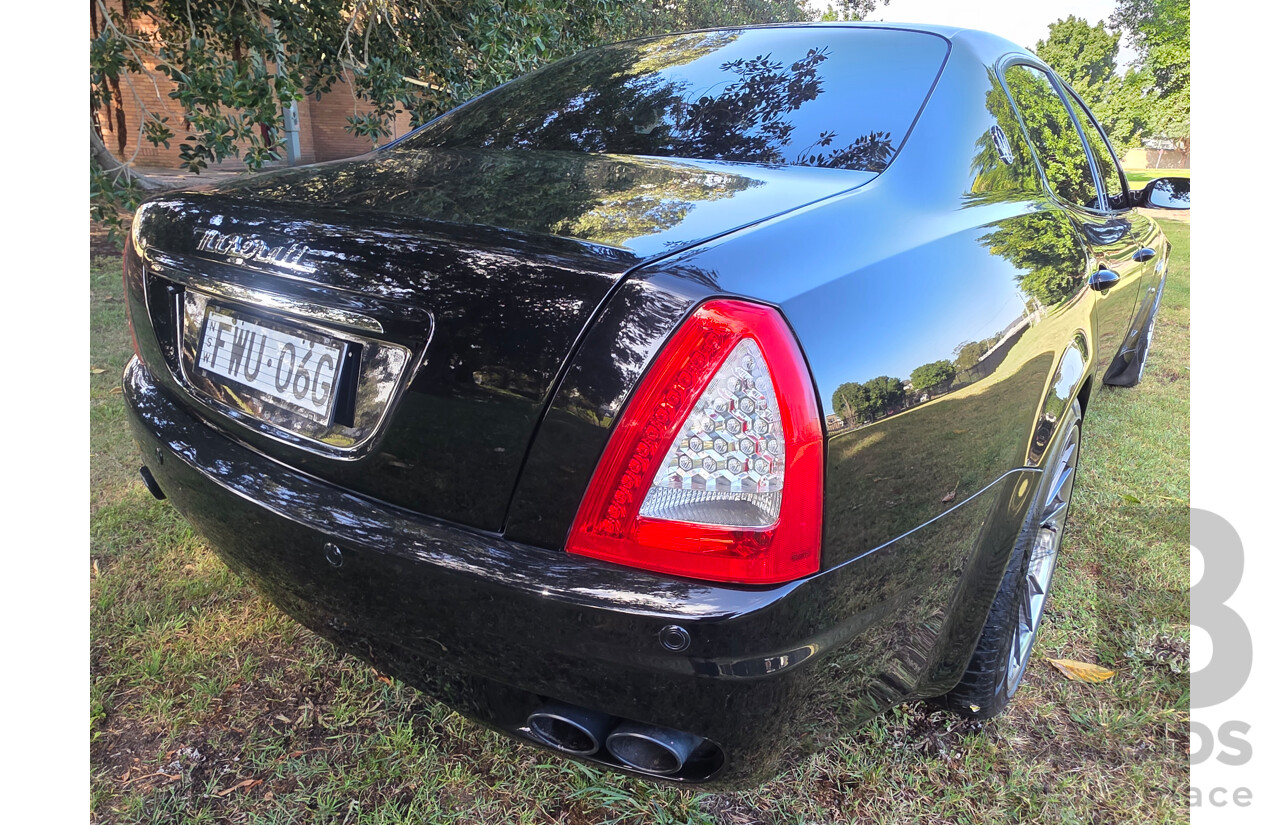 04/2008 Maserati Quattroporte Sport GT-S (RWD) 4d Sedan Black 4.2L