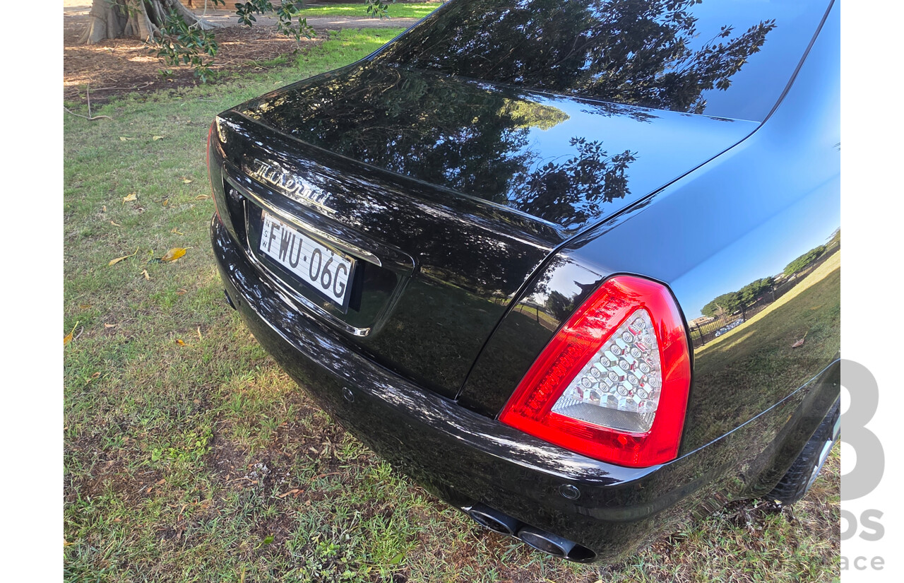 04/2008 Maserati Quattroporte Sport GT-S (RWD) 4d Sedan Black 4.2L