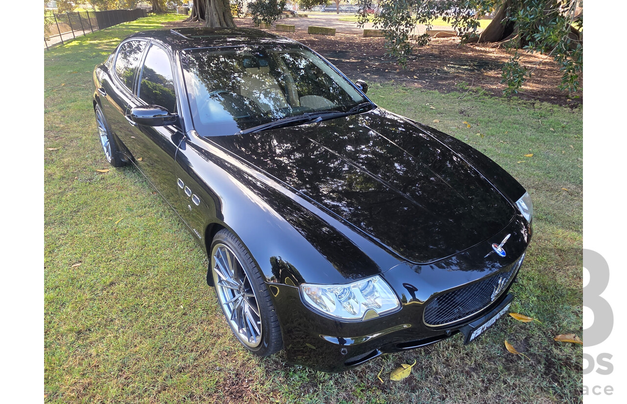 04/2008 Maserati Quattroporte Sport GT-S (RWD) 4d Sedan Black 4.2L