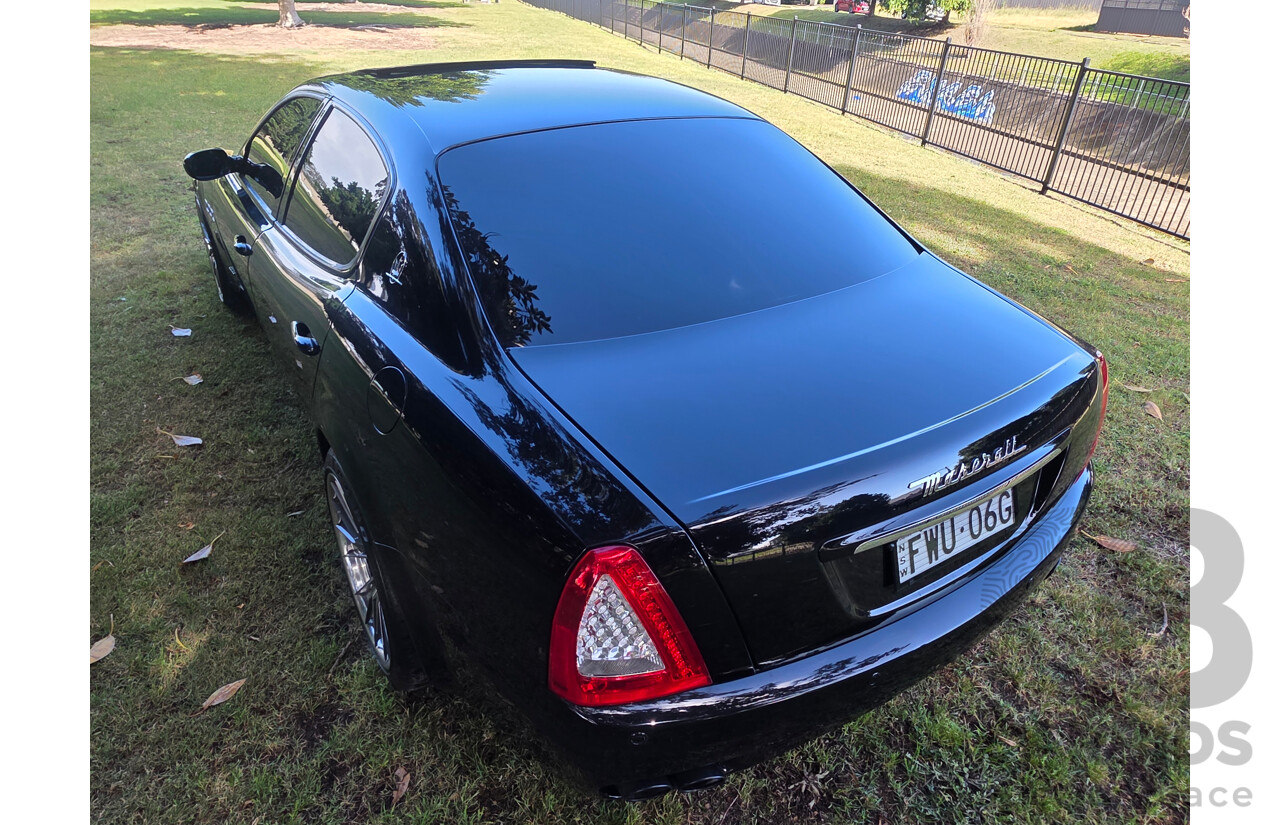 04/2008 Maserati Quattroporte Sport GT-S (RWD) 4d Sedan Black 4.2L
