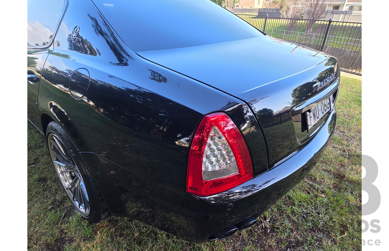04/2008 Maserati Quattroporte Sport GT-S (RWD) 4d Sedan Black 4.2L
