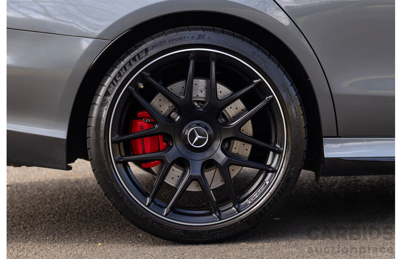 01/2018 Mercedes-AMG E63 S 4MATIC+ (AWD) 213 MY17.5 4d Saloon Selenite Grey Metallic Twin Turbo 4.0L V8