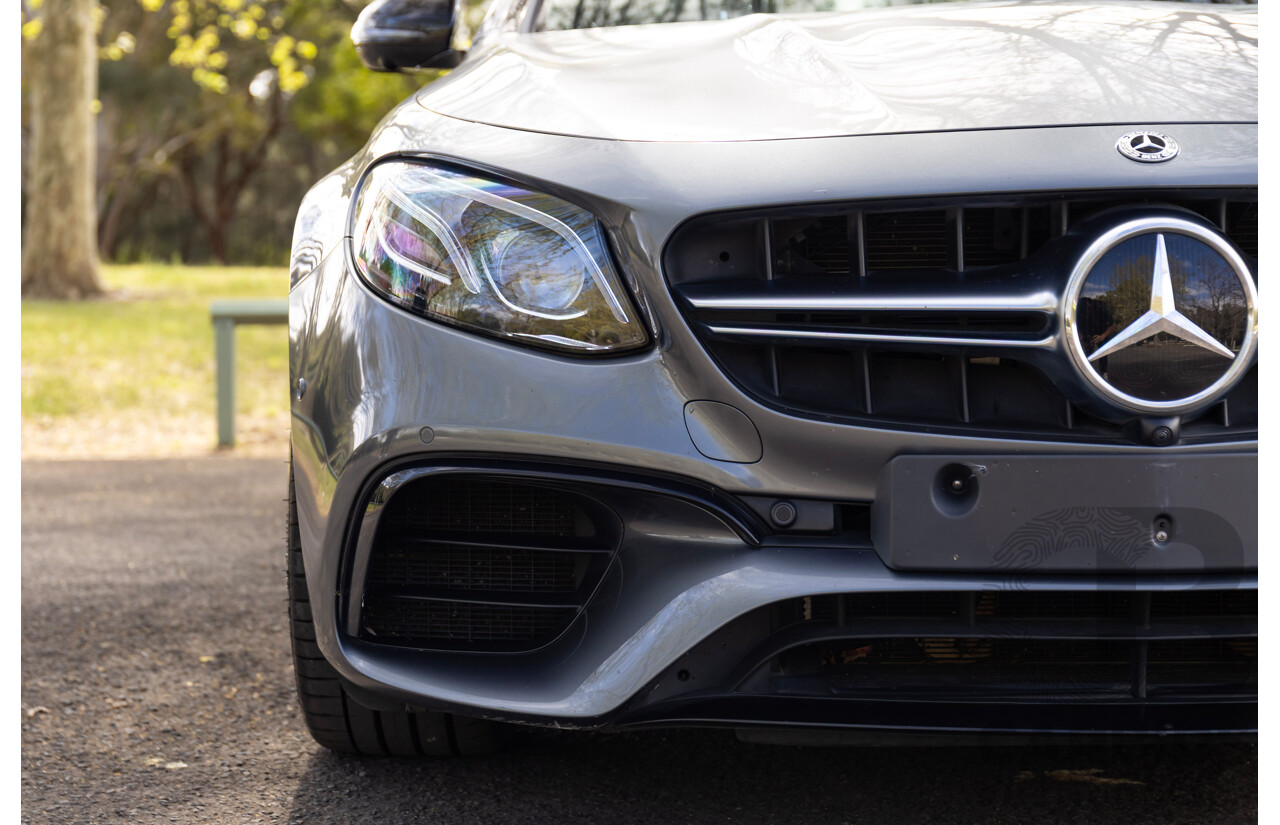01/2018 Mercedes-AMG E63 S 4MATIC+ (AWD) 213 MY17.5 4d Saloon Selenite Grey Metallic Twin Turbo 4.0L V8