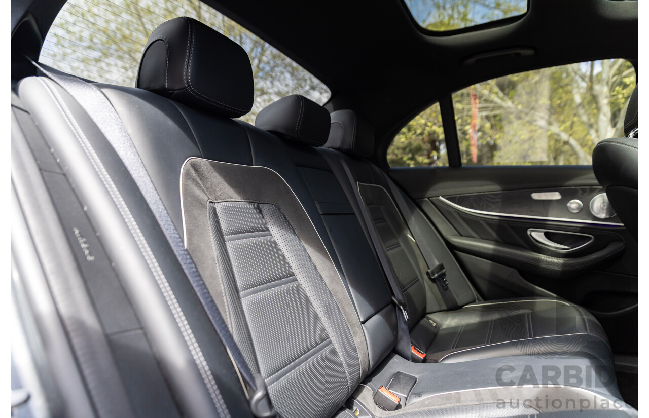 01/2018 Mercedes-AMG E63 S 4MATIC+ (AWD) 213 MY17.5 4d Saloon Selenite Grey Metallic Twin Turbo 4.0L V8