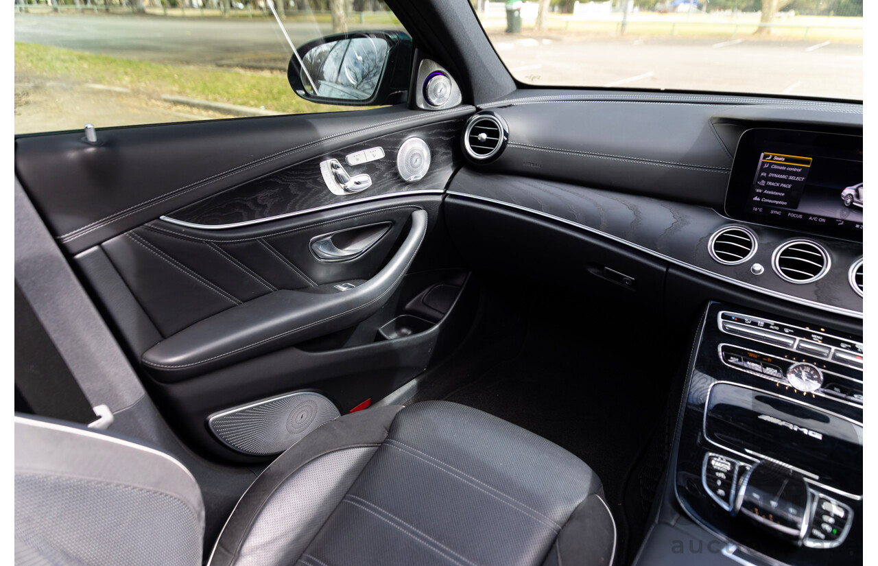 01/2018 Mercedes-AMG E63 S 4MATIC+ (AWD) 213 MY17.5 4d Saloon Selenite Grey Metallic Twin Turbo 4.0L V8